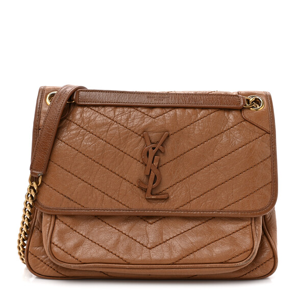 Saint Laurent Crinkled Calfskin #180305S16B - Picture 1 of 15